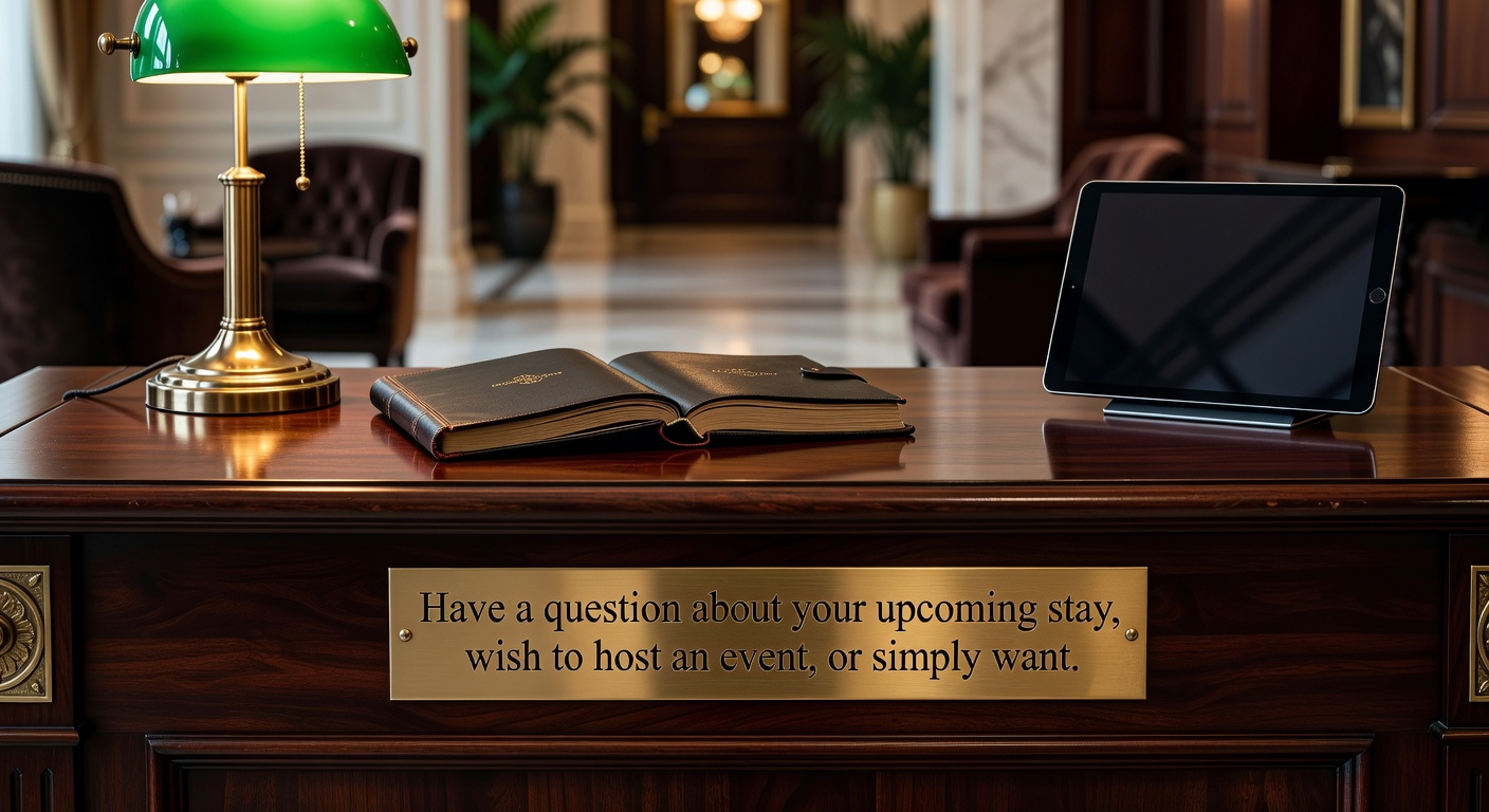 Concierge desk detail