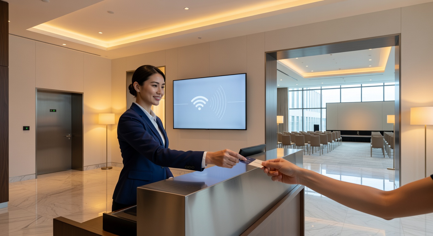 Hotel Lobby with high speed wifi